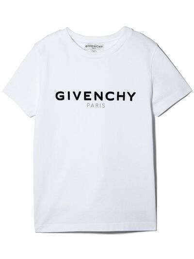 Givenchy Kids футболка с фактурным логотипом