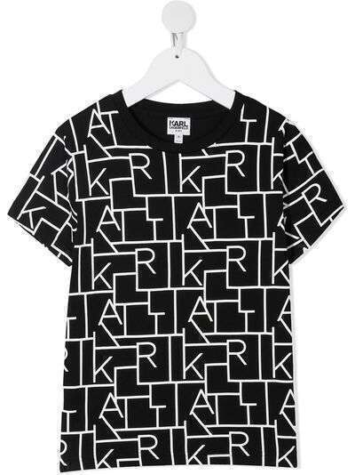 Karl Lagerfeld Kids футболка с принтом Digi Karl