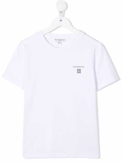 Givenchy Kids футболка с круглым вырезом и логотипом