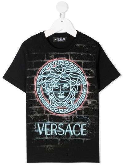 Versace Kids футболка с принтом Medusa