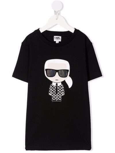 Karl Lagerfeld Kids футболка из органического хлопка с принтом K/Karl
