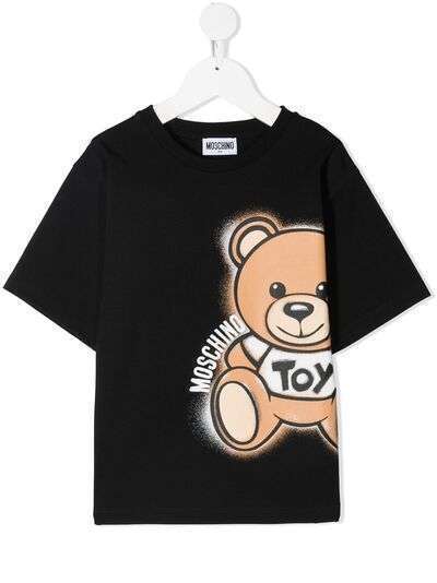 Moschino Kids футболка с логотипом