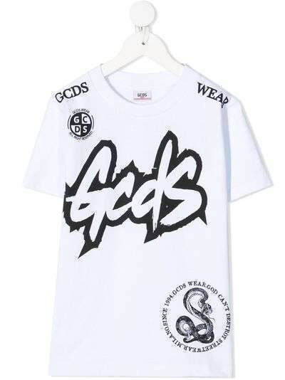 Gcds Kids футболка с принтом и логотипом