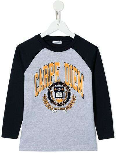 Dolce & Gabbana Kids футболка Carpe Diem