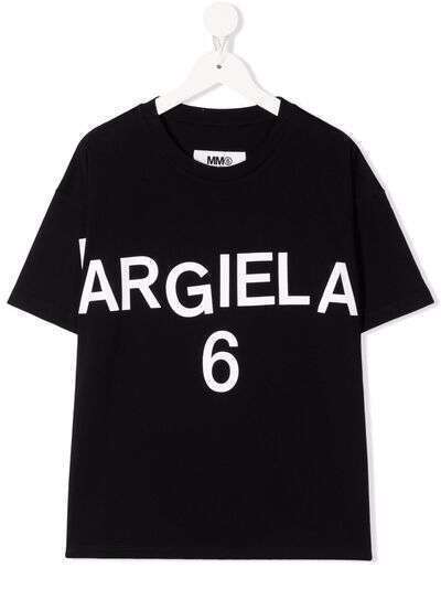 MM6 Maison Margiela Kids футболка с логотипом