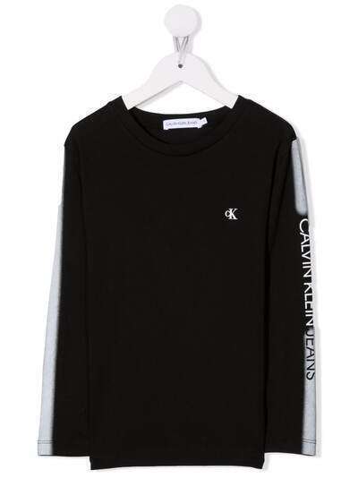 Calvin Klein Kids футболка с длинными рукавами и логотипом