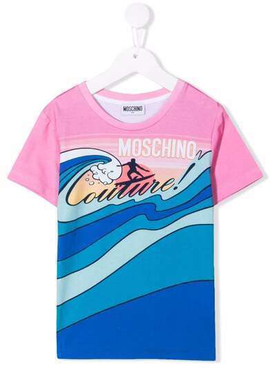 Moschino Kids футболка с логотипом