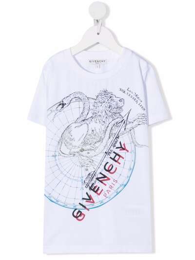 Givenchy Kids футболка с графичным принтом