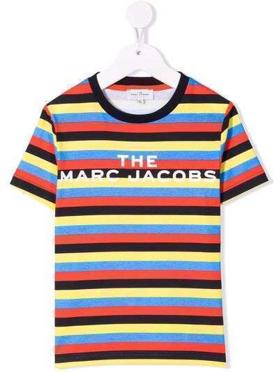 The Marc Jacobs Kids полосатая футболка из органического хлопка