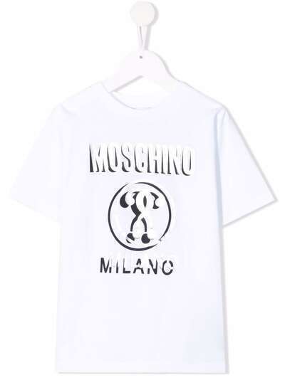 Moschino Kids футболка с логотипом