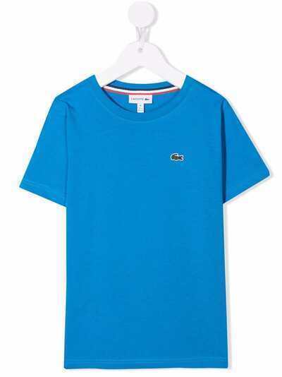 Lacoste Kids футболка с нашивкой-логотипом