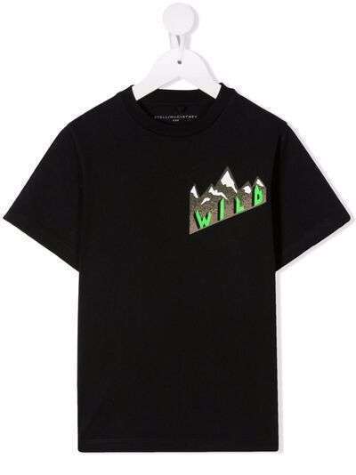 Stella McCartney Kids футболка с принтом Wild Mountain