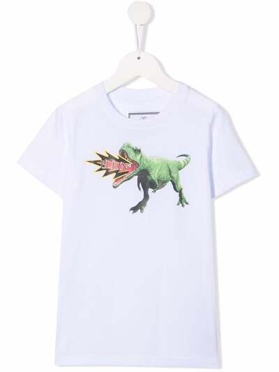 Philipp Plein Junior футболка T-Rex с графичным принтом