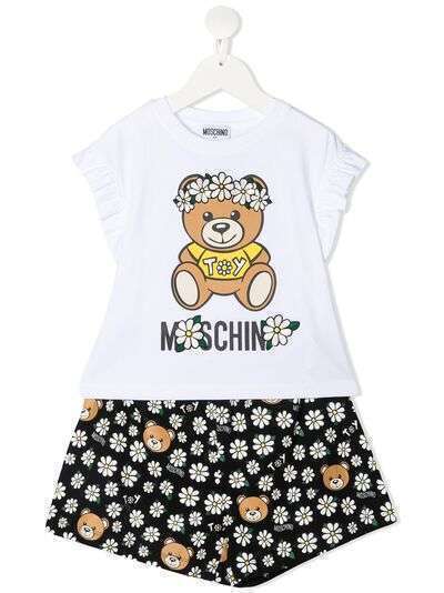 Moschino Kids комплект из футболки и шортов