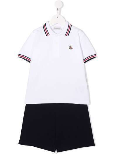 Moncler Enfant polo shirt and shorts set