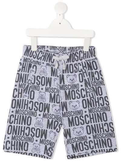 Moschino Kids шорты с монограммой