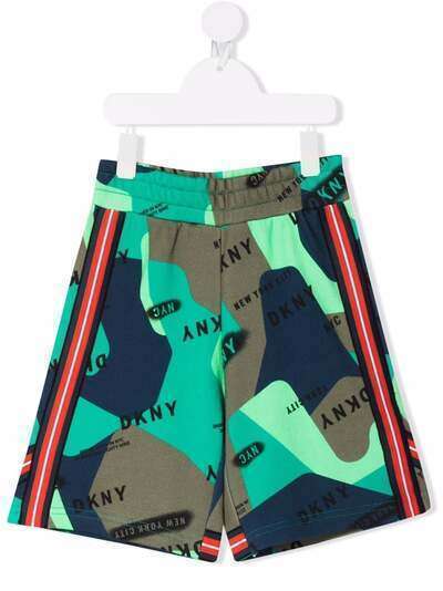 Dkny Kids плавки-шорты с камуфляжным принтом