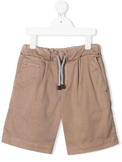 Brunello Cucinelli Kids спортивные шорты с кулиской