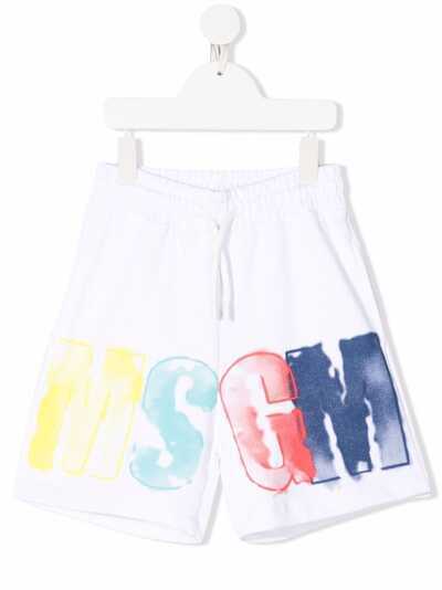 MSGM Kids спортивные шорты с логотипом