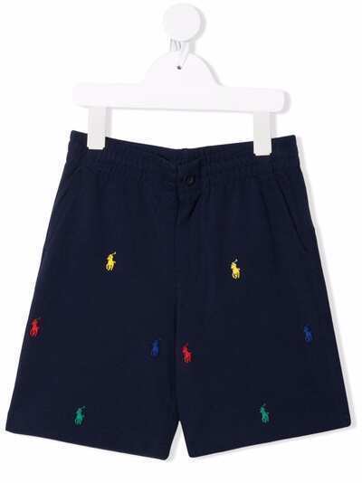 Ralph Lauren Kids спортивные шорты с вышивкой Polo Pony