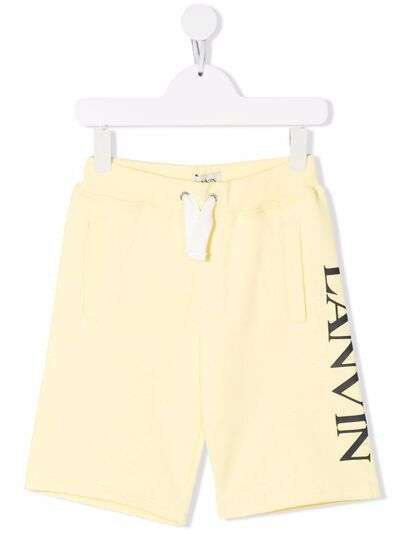 LANVIN Enfant спортивные шорты с логотипом