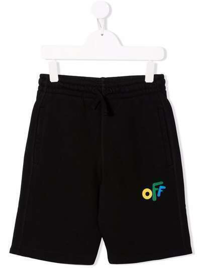 Off-White Kids шорты с логотипом
