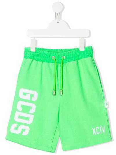 Gcds Kids embroidered logo track shorts 022503FL