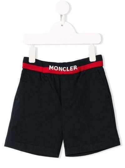 Moncler Kids шорты с нашивкой-логотипом 1350190V0000