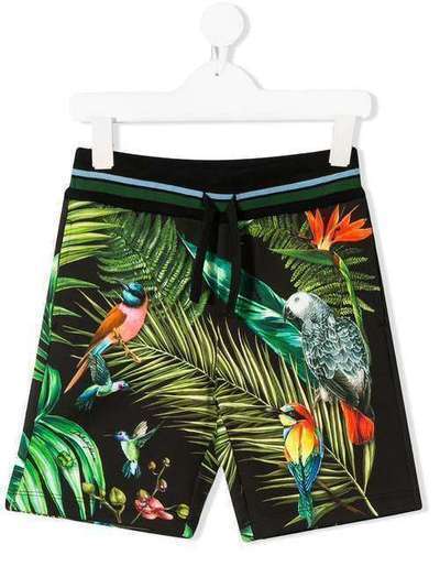 Dolce & Gabbana Kids tropical print Bermuda shorts L4JQC1G7WGF