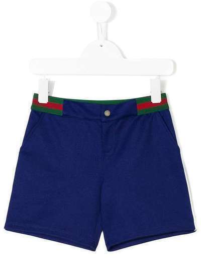 Gucci Kids шорты с отделкой Web 497947X9L51
