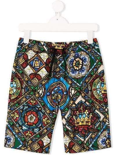 Dolce & Gabbana Kids шорты с принтом L42Q52HS5GL