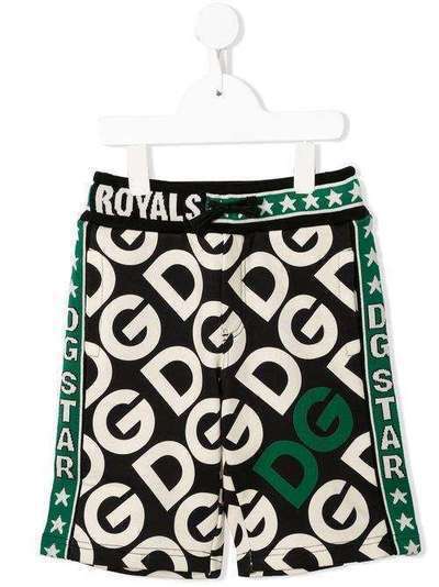 Dolce & Gabbana Kids спортивные шорты с поясом на шнурке и логотипом L4JQD6G7TXL