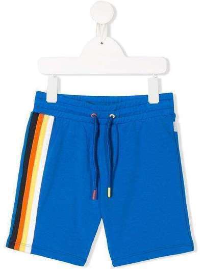 Paul Smith Junior спортивные шорты с контрастными полосками 5Q25622