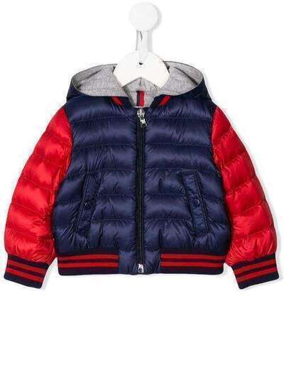 Moncler Kids двухцветная стеганая куртка 1A5122053334