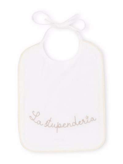 La Stupenderia нагрудник с вышитым логотипом