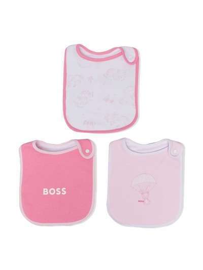 BOSS Kidswear комплект из трех нагрудников