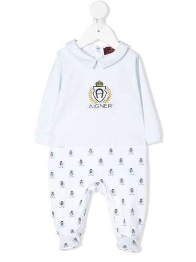 Aigner Kids logo long-sleeve babygrow 57922