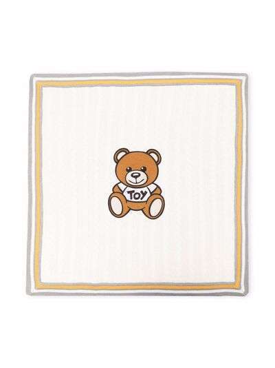 Moschino Kids одеяло Teddy Bear фактурной вязки