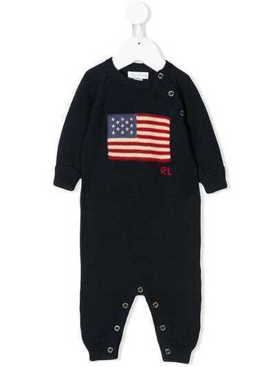 Ralph Lauren Kids ромпер с изображением флага 320682386