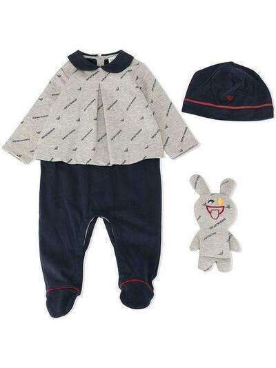 Emporio Armani Kids ромпер с логотипом 6GHV044JHQZ