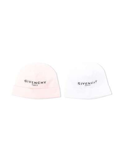 Givenchy Kids комплект из двух шапок бини с логотипом H98H67N54