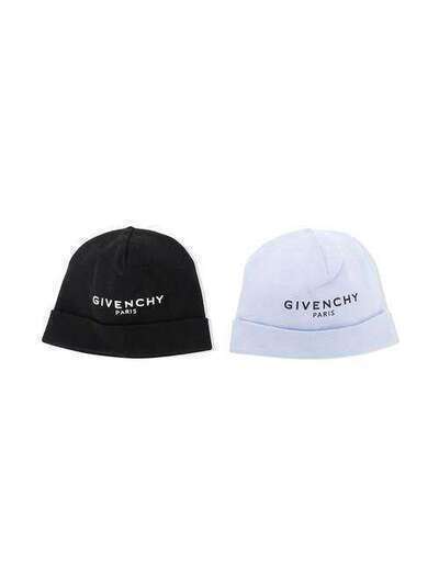 Givenchy Kids комплект из двух шапок бини с логотипом H98H67M58
