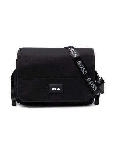 BOSS Kidswear пеленальная сумка с нашивкой-логотипом