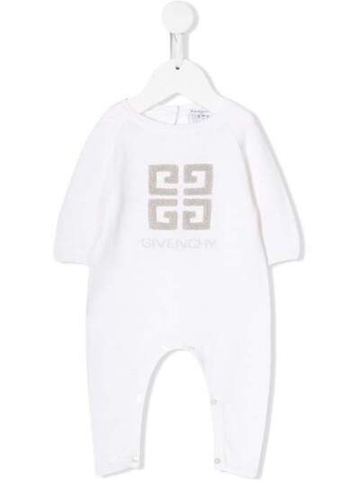 Givenchy Kids комбинезон для новорожденного с контрастным логотипом H9403910B