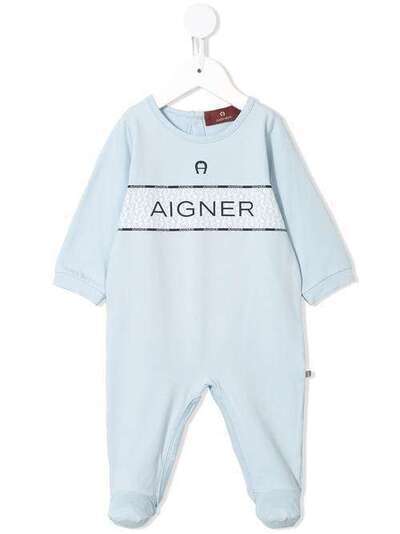 Aigner Kids комбинезон для новорожденного с логотипом 57959