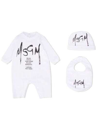 Msgm Kids комплект из трех предметов с логотипом 23922001