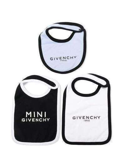 Givenchy Kids комплект из трех нагрудников с логотипом H9807077D