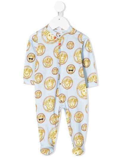 Young Versace пижама с принтом Medusa Emoji YE000038A2323501