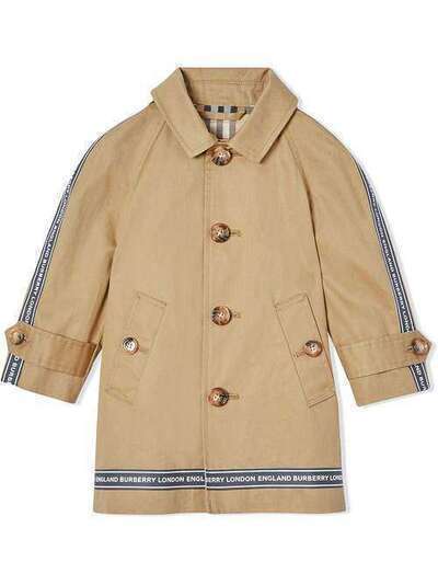 Burberry Kids пальто с логотипом 8022103