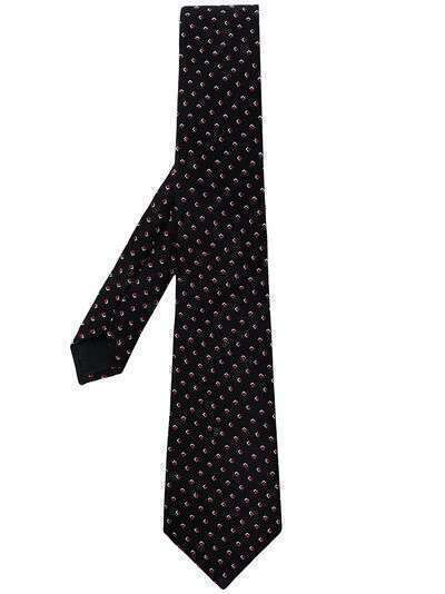 Giorgio Armani шелковый галстук с геометричным узором